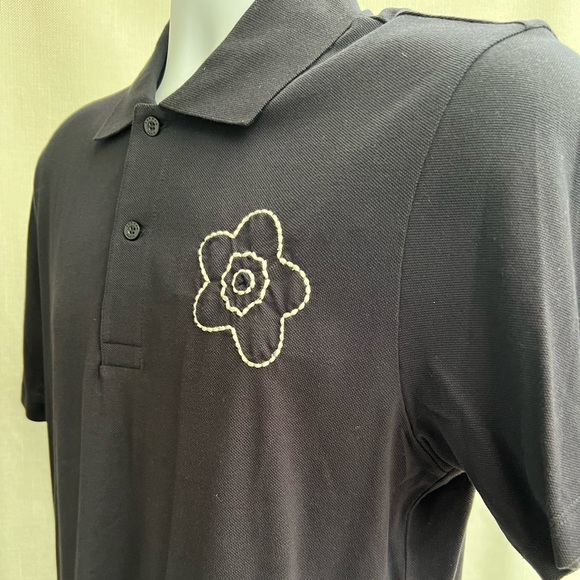 New Men’s “Sandro Paris” Flowered Polo - Picture 3 of 7